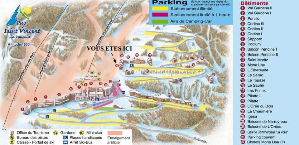 Puy Saint Vincent 1700 Apartment *